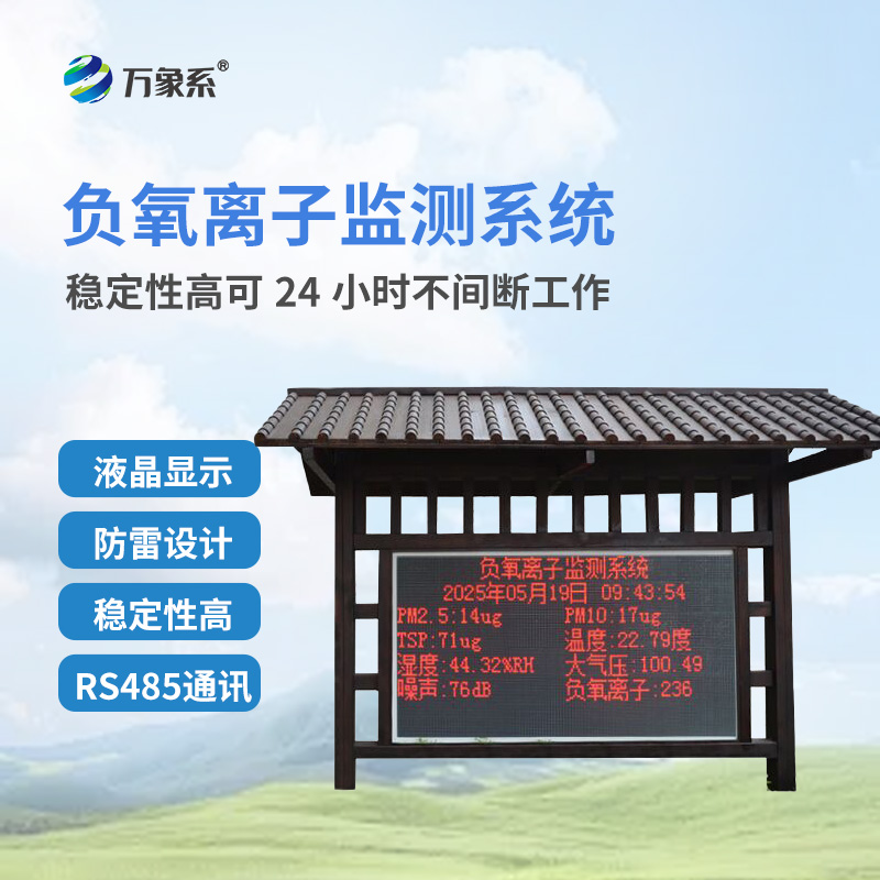 負(fù)氧離子環(huán)境監(jiān)測站