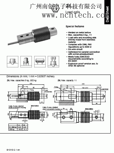 德國HBM z6fd1稱重傳感器