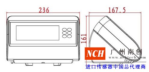  耀華XK3190—A27E臺秤儀表產品尺寸